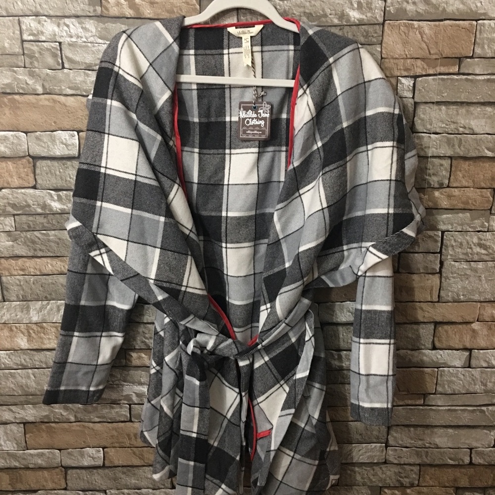 NWT Matilda Jane Check It Twice jacket- L
